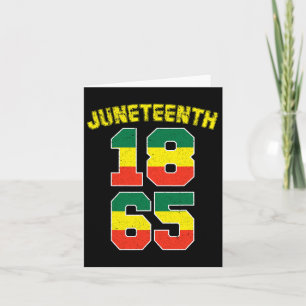 18. Juni 1865 Ankestors Black Pride African Amer Karte