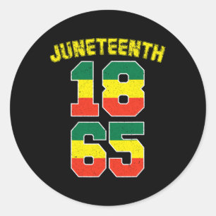 18. Juni 1865 Ankestors Black Pride African Amer Runder Aufkleber
