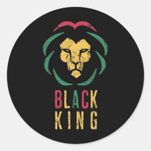 18. Juni 1865 Black History Proud Black King Runder Aufkleber