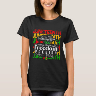 18. Juni 1865 Feiert Freiheit zum Blac T-Shirt
