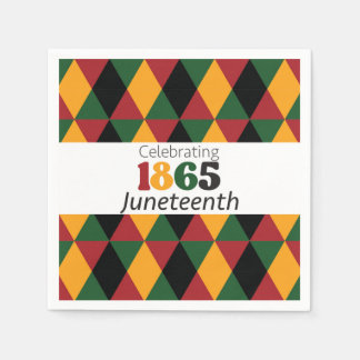 18. Juni 1865 Freiheit-Feier Befreiung Serviette