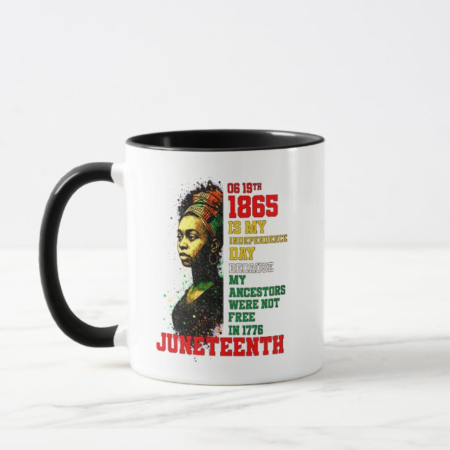 18. Juni 1865 Mein Unabhängigkeitstag Tasse (Links)