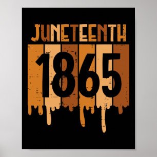 18. Juni 1865 Melanin Tropfen Black Pride Men Wome Poster