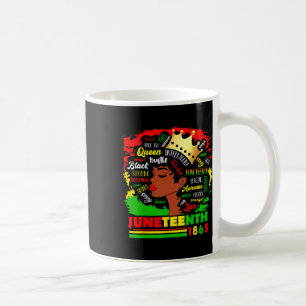 18. Juni 1865 Pride Celebrate Black Women Afrika Kaffeetasse