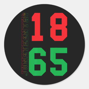 18. Juni 1865 Runder Aufkleber