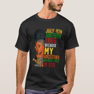 18. Juni 1865 Schwarz-Afroamerikanischer Vorfahren T-Shirt