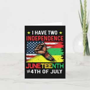 18. Juni 1865 Schwarze Afrikanische Amerikanische Karte