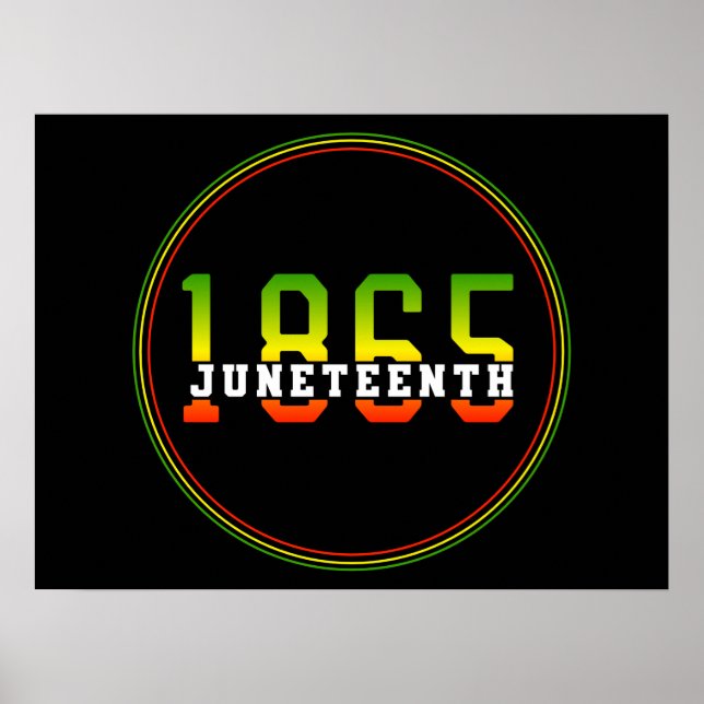 18. Juni 1865: Schwarze Freiheit feiern Poster (Vorne)