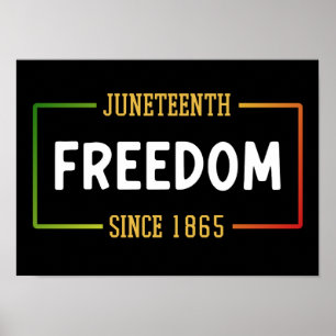 18. Juni 1865: Schwarze Freiheit feiern Poster