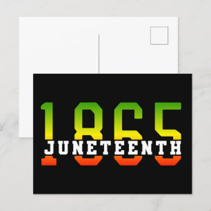 18. Juni 1865: Schwarze Freiheit feiern Postkarte