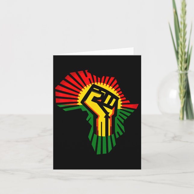 18. Juni 1865 Schwarzer Geschichtsmonat Afrikanisc Karte (Vorderseite)