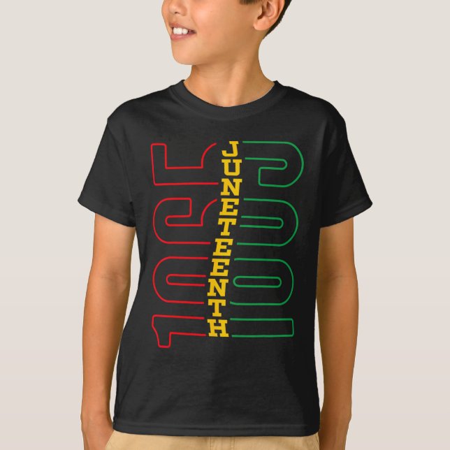 18. Juni 1865 Schwarzer Geschichtsmonat Afrikanisc T-Shirt (Vorderseite)