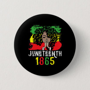 18. Juni 1865 Shirt Freiheit Tag Schwarze Frauen B Button