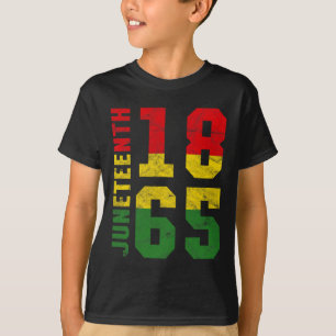 18. Juni 1865 Vintage Emanzipation Melanin Schwarz T-Shirt