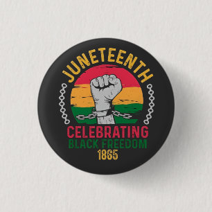 18. Juni: Schwarze Freiheit 1865 Button