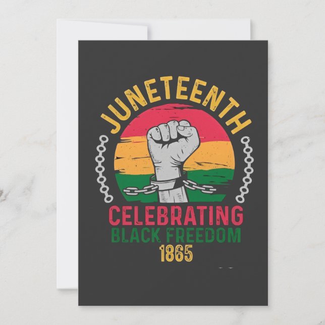 18. Juni: Schwarze Freiheit 1865 Save The Date (Vorderseite)
