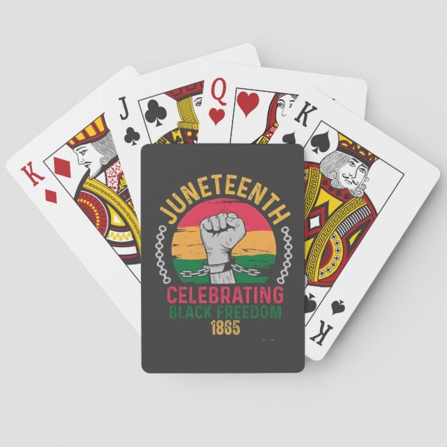 18. Juni: Schwarze Freiheit 1865 Spielkarten (Rückseite)