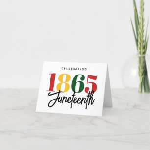 18. Juni Schwarze Geschichte Feiertagskarte