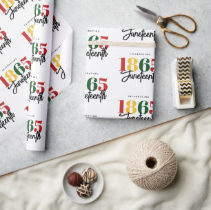 18. Juni Schwarze Geschichte Geschenkpapier