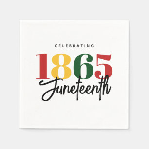 18. Juni Schwarze Geschichte Serviette