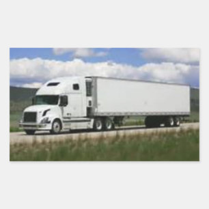 18 Lastkraftwagen auf einem Aufkleber