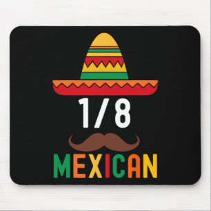 18 Mexican Funny Cinco De Mayo Sombrero Mustache Mousepad