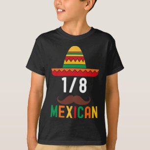 18 Mexican Funny Cinco De Mayo Sombrero Mustache T-Shirt