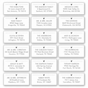 18 Moderner Hochzeitnehmer Individuelle Adresse Aufkleber