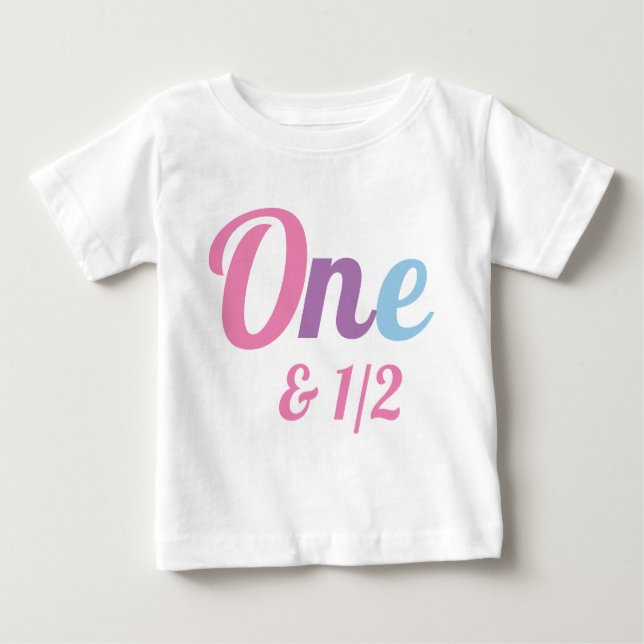 18 Monate Eineinhalb Geburtstage Baby T - Shirt (Vorderseite)