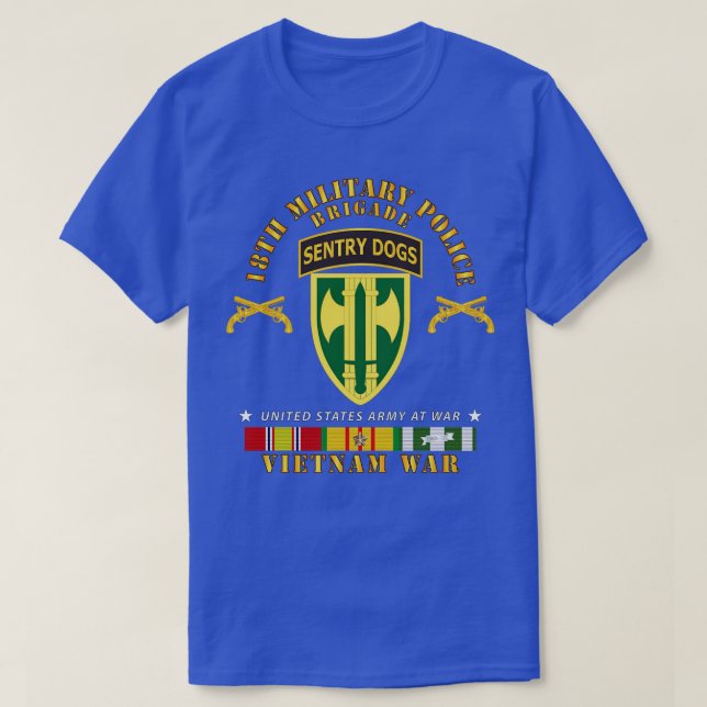18. MP Brigade Sentry Hunde Tab Vietnam w VN SVC T-Shirt (Design vorne)