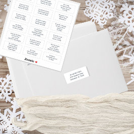 18 Name des Empfängers Anschrift der White Navy Aufkleber