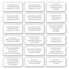 18 Name des Empfängers Aufkleber