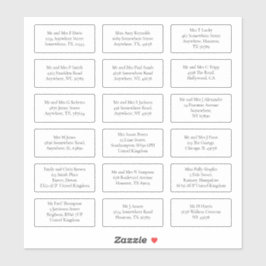 18 Name des Empfängers E-Mail-Serif Aufkleber