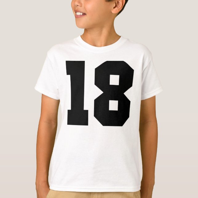18 - Nummer 18 T-Shirt (Vorderseite)