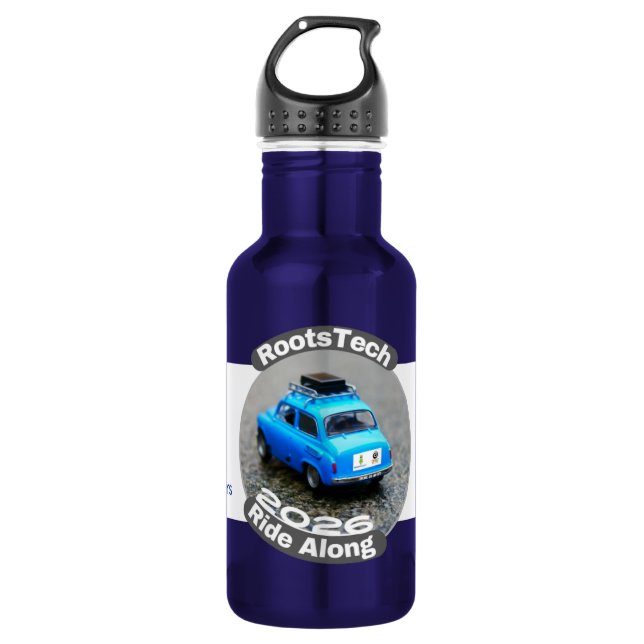 18 oz Wasserflasche RootsTech Ride Along 2026 (Vorderseite)