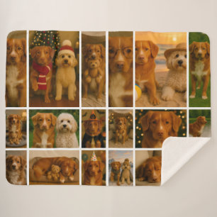 18 Personalisierte Vorlage für FotoCollage Sherpadecke