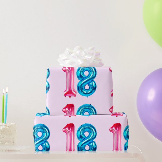 18 Pink Wrapping Paper Geschenkpapier (Partygeschenke)
