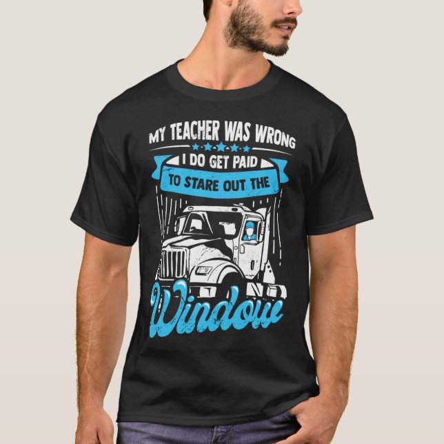 18 Rad für einen Lkw-Fahrer T-Shirt (Vorderseite)