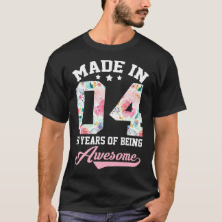 18 th Birthday Girl Gift for teenager Girls Made i T-Shirt