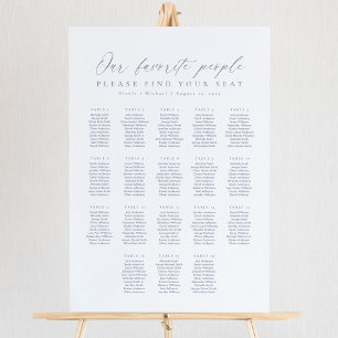 18 Tische Der Sitzplan unserer Lieblingsleute Poster