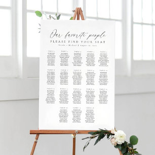 18 Tische Favoriten Personen Acryl Sitzordnung Acrylschild