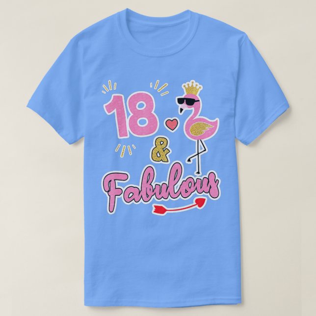 18 und fabelhaft - 18 Jahre altes Geschenk - 18. G T-Shirt (Design vorne)