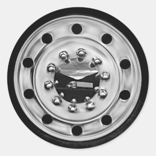 18 Wheelin' Runder Aufkleber