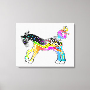 18"X24" CANVAS DRUCKEN - Pop Art HORSE Leinwanddruck