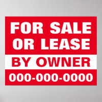 18" x 24" für Verkauf oder Leasingpapier