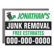 18" x 24" Junk Removal Car Magnet