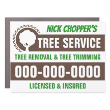 18" x 24" Tree Service Car Magnet