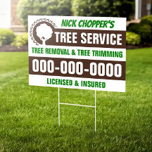 18" x 24" Tree Service Yard Schild