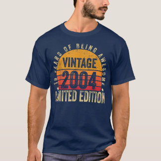 18 Year Old Gifts Vintage 2004 Limited Edition 18t T-Shirt