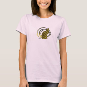 "18K Golden" Calico Cat Womens T-Shirt